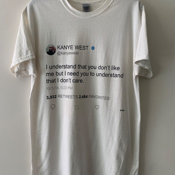 Kanye West Tweet Shirt Unisex Size M - Picture 3 of 4